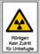 Warn-Kombischild „Röntgen Kein Zutritt für Unbefugte - 14,8 x 21,0 cm - Hart-PVC - Betriebsausstattung24
