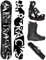Airtracks Snowboard Set - Wide Board Refractions Game 159 - Softbindung Master - Softboots Star Black 44 - SB Bag