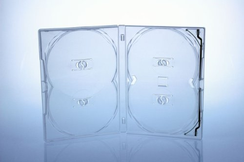 5 Amaray DVD Hüllen/Farbe: transparent / 4er 4fach DVD Box