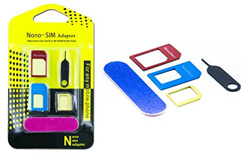 Sim Card Adapter (8 in 1), SAVFY Standard Nano SIM Cards Adapters For iPhone 6s/ 6 Plus 5/5c/5s iPhone4/4S/3G iPad,Nano SIM Card Adapter To Micro