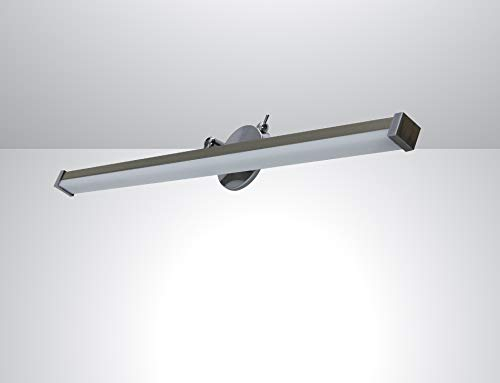 Trango 2250 Modern LED Spiegelleuchte *EASY* Badleuchte 475mm lang mit schwenkbar Flexarm Schminklicht, Badezimmer Spiegellampe mit Klemmvorrichtung inkl. ON/OFF Schalter 7 Watt 3000K warmweiß