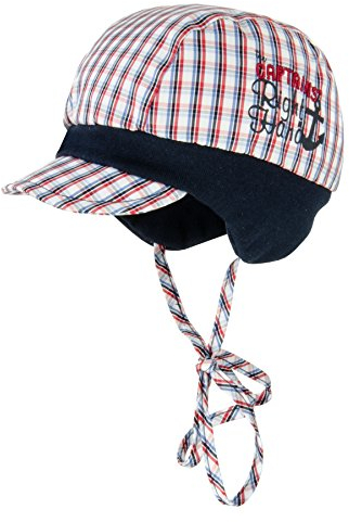 Döll Baby - Jungen Mütze Bindemütze, Gr. 43/45 (Herstellergröße: 43), Blau (Total Eclipse 3000)