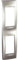 Schneider Elec ppm – PMU 26 91 – Cadre Rack perforé droit etroit Unica Top aluminium
