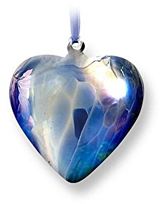 Nobile Glassware Mouth Blown September Birth Gem Heart 1698-17