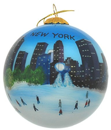 Glasornament Eislauf in New York