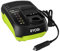 RYOBI Chargeur de Voiture Compact RC18118C – pour Batteries 18V One+ Lithium+, Léger et Efficace, Voyant de Charge Intégré