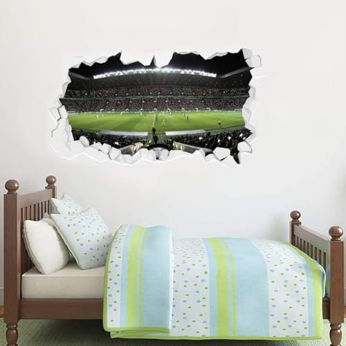 Beautiful Game Celtic Football Club Stadium Broken Wall Mural Sticker (120cm x 80cm)