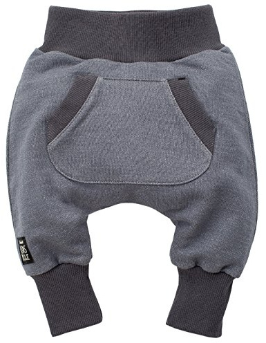 Pinokio Baby - Jungen Strampelanzug Wild Boy Casual Pants, Grau, 68 EU