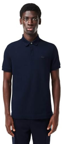 Lacoste Herren Polo-Shirt Kurzarm PH5522, Männer Polo-Hemd,verdeckte Knopfleiste,Regular Fit,Blau,7