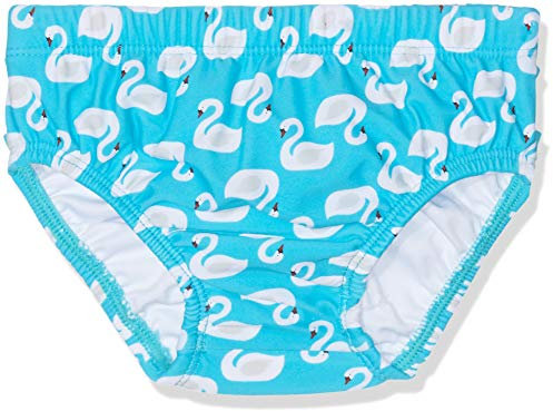 Playshoes UV-Schutz Windelhose Schwäne Couche Culotte De Bain, Turquoise (Türkis 15), 86/92 Bébé Fille