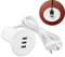 USB Einbaubuchse Kabeldurchführung Desk Fit, 3 Port USB Tisch Hub Desktop Power Tülle 3.1A USB Ladegerät Tisch Kabeldurchführung für die Tischmontage mit 1,4 m Kabel für die meisten Telefone