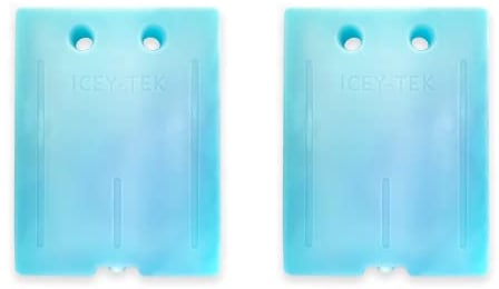 Icey-Tek - Large Gel Ice Packs - Reusable Cooler Packs + Commercial Grade Cooling Solution for Cool Boxes and Cooler Bags - Freezer Packs - Pack of 2