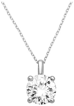 Sofia Milani - Damen Halskette 925 Silber - Zirkonia Anhänger - 50340