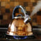 Voche® 3.5 Litre Copper Stainless Steel Whistling Stovetop Kettle | Suitable for Electric, Gas and Induction Hobs