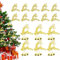 BUENTYA 16 Stück Weihnachtsdeko Hirsch Christbaumschmuck Weihnachtsanhänger Baumschmuck Rentier Gold Weihnachtsbaumanhänger Elch Weihnachtsbaumschmuck mit Jingle Bell Geschenkanhänger Hirsch für Deko