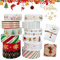 Weihnachten Washi Tape Set, 12 Rollen Washi Masking Tapes Dekorative Klebeband für Journals Planer Geschenkverpackung Scrapbook, 15mm Dekoband Papier Aufkleber Weihnachtsdeko zum Basteln DIY Handwerk