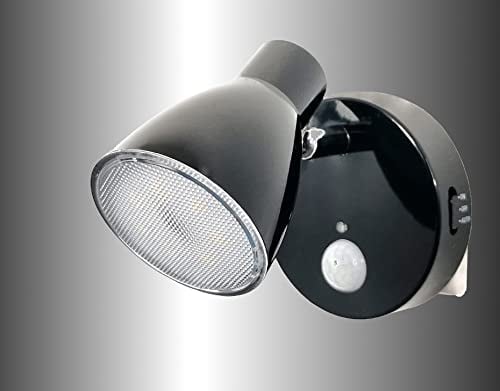 Trango 2635-015 LED Steckdose Sensor Nachtlicht *MILO* mit Bewegungsmelder Automatikfunktion in Schwarz Sicherheitslicht direkt 230V Steckdose Lampe, Wandlampe, Nachtlampe, Steckdosenlicht