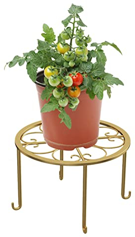 Stronrive Blumentopfständer Metall Blumenhocker Pflanzenständer Retro Blumentopfhalter Für Indoor Outdoor Dekorativ Pflanzenständer Für Garten Rund Blumenhocker Topfgestell Für Garten, Innen, Balkon