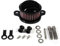Filtro Aria Moto Kit di Filtro di Aspirazione del Filtro Dell'Aria in Alluminio Filtro Di Aspirazione Dell'Aria Multiapplicazione Motocicletta per XL883 2004‑2015 (Nero)