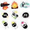 GTOTd Soot Sprites Fridge Magnet Kühlschrankmagnet (9 Stück) Geschenke Merch Cute Anime Dekoration Stoßstangen Aufkleber Kühlschrank Metallmagnet Flexibel Wiederverwendbar Magnetisches Vinyl