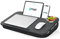 Schoßschreibtisch – passend für Laptop-Schreibtisch bis zu 43.2 cm (17 Zoll) mit Kissenkissen, Home Office Laptop-Ständer für Bett und Sofa, verwendet als Schreiben und Zeichnen, Geräte-Leiste, klein