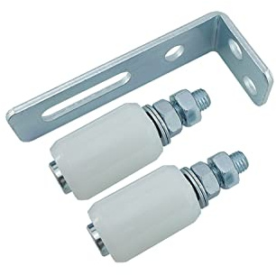 SCHARTEC Schiebetor Führungsrolle mit einstellbarem Führungsbügel für einfache Montage und präzise Führung - robust und langlebig - für leises und reibungsloses Gleiten