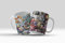 Taza One Piece con Luffy, Chopper Zoro, Shanks, Usopp, Nami - Taza Serie Anime (Capacidad de 355ml)