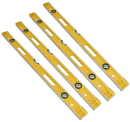 Heavy Duty Cast Aluminium Spirit Level with 3 Vials Builders 36 Inch (915mm) 4pc