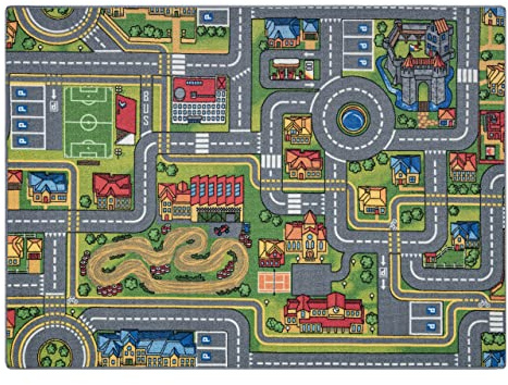 rugsx Teppich Rebel Ro - Moderner Kurzflor Teppich in grau, pflegeleicht, Anti-Rutsch 95x133 cm