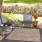 Livabliss Darwin Outdoor Teppich wetterfest - In und Outdoor Teppich für Balkon 117x166 cm, Terrasse, Garten, Küche - Teppiche Boho Style für draußen - Dunkelbeige und Schwarz