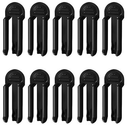Rubbish Bag Clip, Trash Can Clamp, Black Garbage Bag Clips, Plastic Garbage Can Clip, Fixed Waste Bin Bag Holder Clip, Waste Can Trash Bag Clamp Holder, Rubbish Bin Liners Non-Slip Junk Clip,10 Pieces