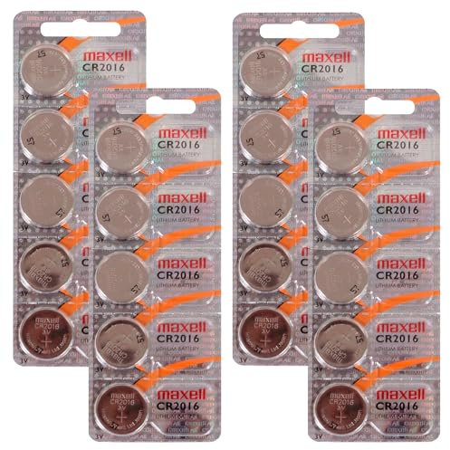 Maxell 20 x CR2016 Lithium Button Batteries