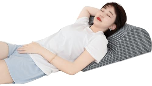 keilkissen bett keilkissen bett kopfteil Upgrad Dreieck-Keilkissen für Schlafen, 20,3 cm hoch, erhöhte Kissen für Erwachsene auf Reisen/Säure-Reflux/nach Operationen/Schmerzlinderung im hinteren Bein,