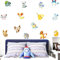 Generisch 3D Wandtattoos Aufkleber, Wandsticker, Wand Deko Aufkleber für Kinder, Jugendliche, Multicolor, Vinyl, Indoor, Wandaufkleber