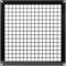 Repa Market Rejilla de ventilación rectangular de acero galvanizado negro de 8 x 8 pulgadas - Protector de ventilación de salida de entrada - Malla de protección de escape de suministro de aire de