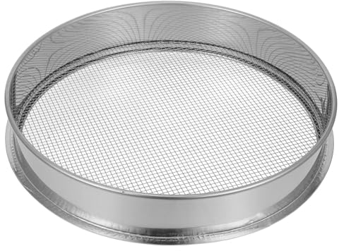 Happyyami Setaccio Da Giardinaggio Acciaio Inossidabile Setaccio Per Terreno e Compost Con Rete Fina Per Separare Pietre e Strumento Multi-funzione Per Giardini e Piante