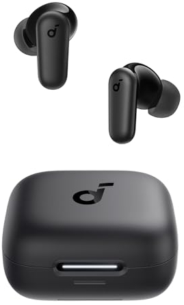 soundcore P30i by Anker Noise Cancelling Earbuds, smarte Geräuschunterdrückung, kraftvolle Bässe, 45h Spielzeit, 2-in-1 Case und Handyständer, IP54, kabellose Kopfhörer, Bluetooth 5.4(Generalüberholt)