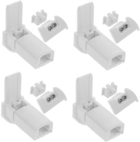 STOBAZA 4sätze Pleated Blinds Ersatzteile Einfache Installation Kompatibel Mit Meisten Plissees Praktisches Zubehör Für Fenster Inklusive Gleiseinsätze