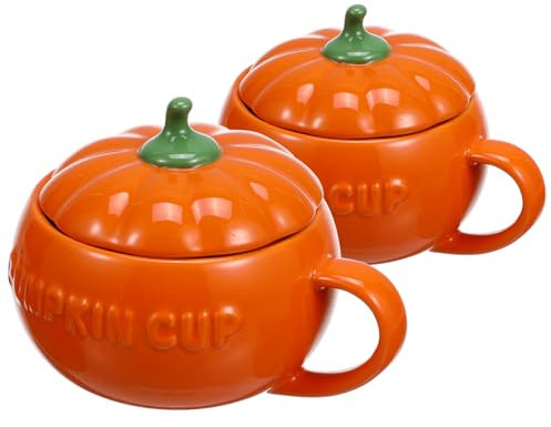 Garneck Cera And Pumpkin Cups Halloween Design Keramik Trinkbecher Stilvolle Tasse