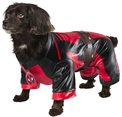 Rubie's Official Deadpool Dogpool Pet Costume, Dog/Pet Fancy Dress, Size L Halloween