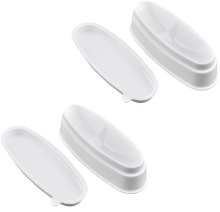 Didiseaon 2pcs Nail Dip Powder Jar Plastic Easy French Dip Tray Dipping Powder Container for Nail Storage Box
