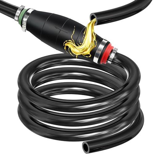 Pompe à syphon FortCeremy, tuyau de siphon automobile en caoutchouc de 2 m pour transfert de carburant, d'huile et d'eau