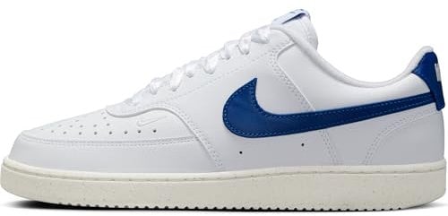 NIKE Damen Court Vision LO NN Sneaker, White/Game Royal-Sail, 40.5 EU