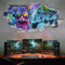 tjapalo® xp2 Wandtattoo Katze Gamer Wandtattoo gaming zimmer 3D Wandtattoo Kinderzimmer Mädchen Bild gamer Wandbild gaming Wandtattoo Gamer mit Name personalisiert Gaming Deko Wandtattoo Teenager, xp2
