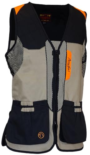 BENISPORT Chaleco de Tiro Fresino para Caza y Tiro Deportivo – Diseño Profesional con Bolsillos Amplios y Refuerzo Acolchado – Unisex (6XL)