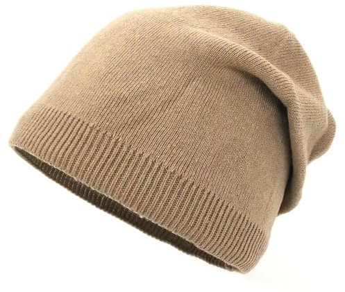 Cmis Kbei Damenhut für Herbst und Winter, einfach, weich, dünn, Strickmütze, Outdoor, warm, kältebeständig, modisch, Braun