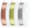 3 Pcs Jewellery Wire,Copper Craft Making Thin Jewelry Kit Cutting/Shaping 0.5mm Modeling Crafting Assorted Bare Crafts Decorative Soft Strong Twisted Work,for Gauge Flower Wreath Florist Floral Stems