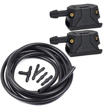 MUEOSI Auto-Scheibenwaschanlage, Wischerblatt, Wassersprühdüsen, Düsen, for Mercedes, for Benz, Vito 638 639 W638 W639 W447 Viano V-Klasse Sprinter Scheibenwaschdüse(Nozzle and 2m Hose)