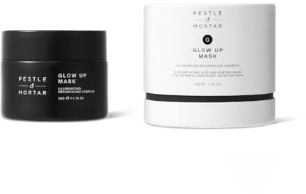 Pestle & Mortar Glow Up Mask,A resurfacing acid and enzyme mask for instantly smoother, brighter skin 1.76 oz