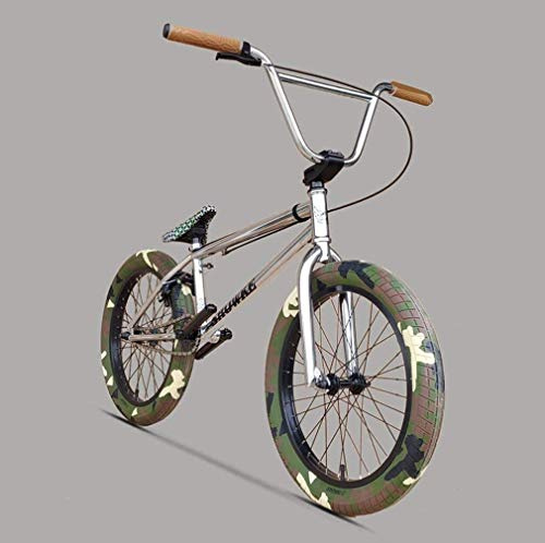 Bicicleta BMX de 50.8 cm para hombres y niños - Pilotos principiantes a avanzados con marco de absorción de impactos, agarres cómodos, pedales DK y cadena K710